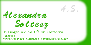 alexandra soltesz business card